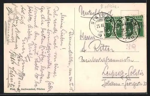 AK Riemenstalden, Gasthaus von Th. Gisler