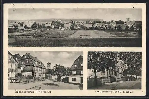 AK Büchenbeuren / Rheinland, Landwirtschafts- und Volksschule