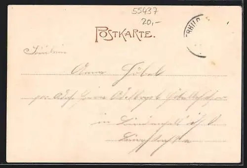 AK Oberhilbersheim, Gasthaus v. Jakob Porth, Totalansicht