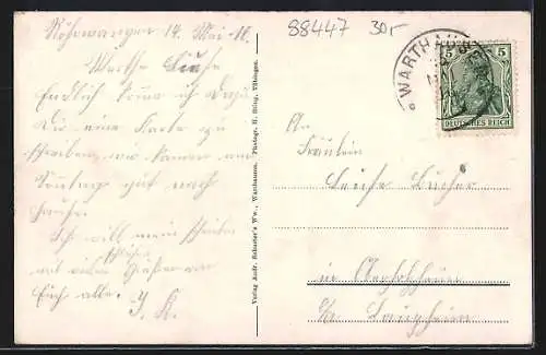 AK Warthausen / Riss, Malzfabrik, Rathaus, Ortsansicht