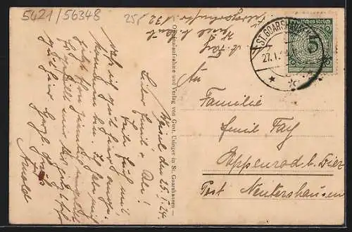 AK Weisel / Rhein, Strassenpartie mit alten Häusern