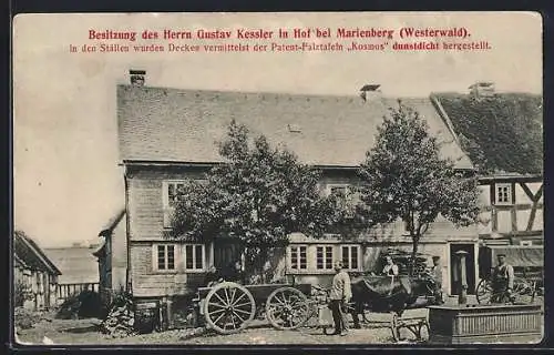 AK Hof / Westerwald, Besitzung des Unternehmers Gustav Kessler