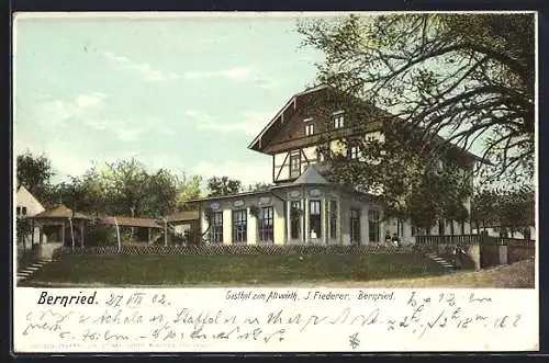 AK Bernried / Starnberger See, Gasthof zum Altwirth v. J. Fiederer