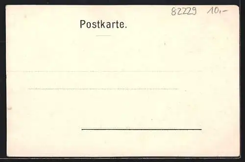 AK Seefeld / Pilsensee, Erinnerung an den Einzug des Grafen Törring & Herzogin Sophie von Bayern in das Schloss Seefeld