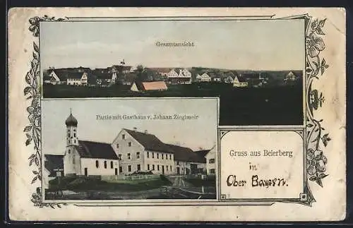 AK Beuerberg / Eurasburg, Gasthaus v. Johann Zieglmeir, Gesamtansicht