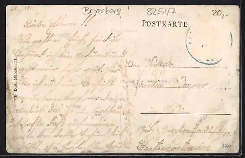 AK Beuerberg / Eurasburg, Gasthaus v. Johann Zieglmeir, Gesamtansicht
