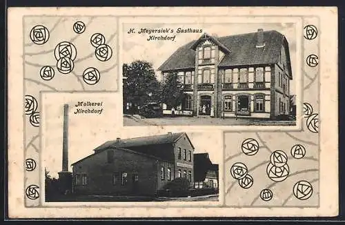 AK Kirchdorf, H. Meyersiek`s Gasthaus, Molkerei