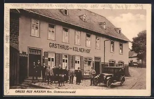 AK Maxsain /Unterwesterwald, Gasthaus zum Kölner Hof