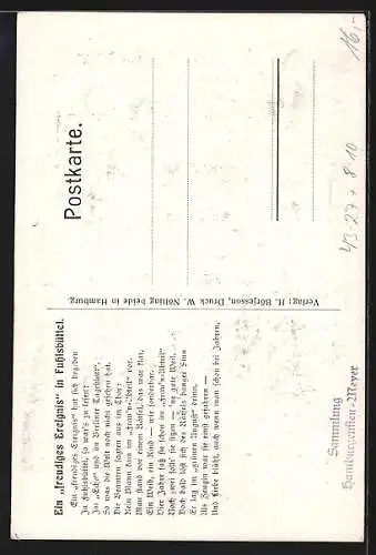 AK Hamburg, Im Grünen August wird ein Kind gezeugt, Rätsel