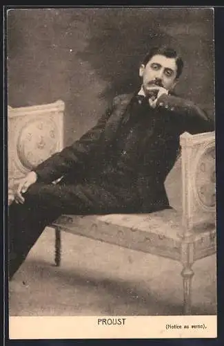 AK Der französische Schriftsteller Marcel Proust
