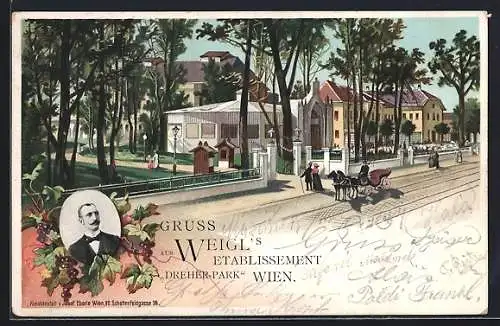 Lithographie Wien, Weigls Etablissement Dreher-Park