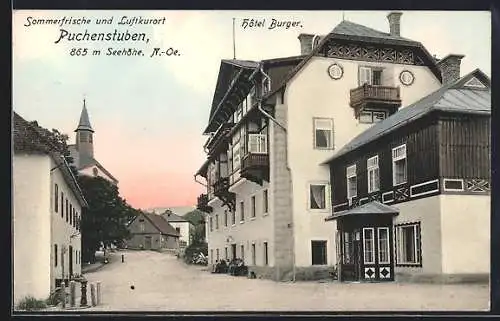 AK Puchenstuben /N.-Oe., Am Hotel Burger