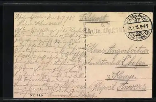 AK Feldbäckerei mit fahrbaren Feldbacköfen, Soldaten in Uniform