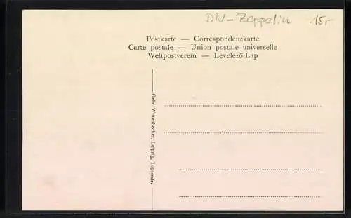 AK Zeppelin Parseval, Publikum bestaunt das Luftschiff