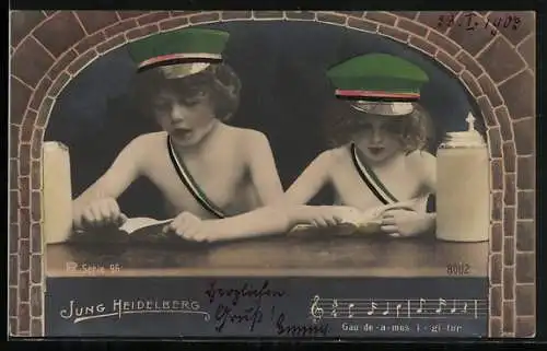 AK Jung-Heidelberg, Kinder als Burschenschaftler