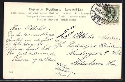 AK Kleine Schornsteinfeger mit einem Mädchen