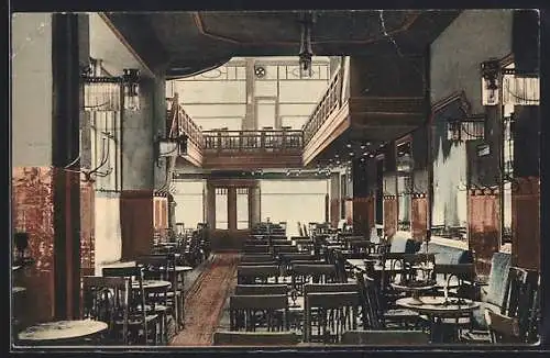 AK Berlin, Café Schön, Innenansicht, Unter den Linden 45