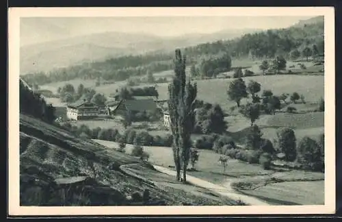 Künstler-AK Klinglbach, Blick in das Klinglbachtal