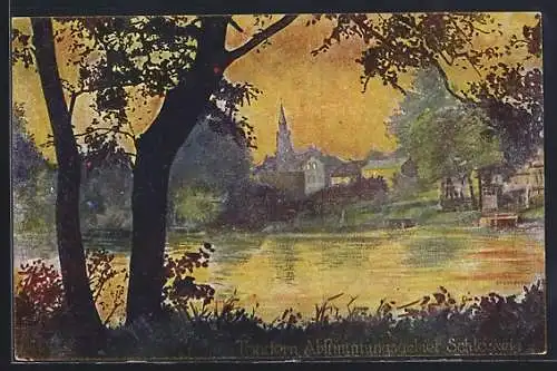 Künstler-AK Tondern, Gesamtansicht