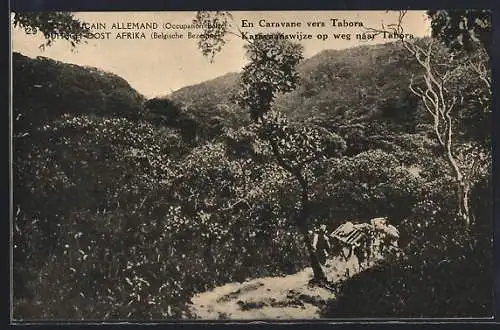 AK Tabora /Est Africain Allemand, Occupation Belge, En Caravanne