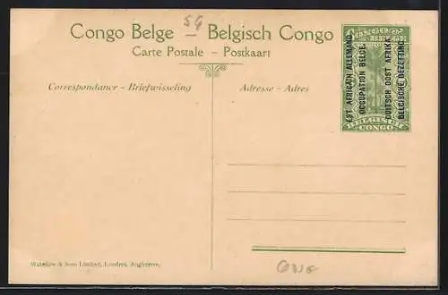 AK Tabora /Est Africain Allemand, Occupation Belge, En Caravanne
