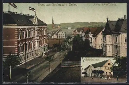 AK Reichenau, Amtsgerichts-Colonie, Schützenhaus