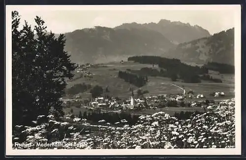 AK Fischen / Allgäu, Ortspartie mit Maderhalm und Besler