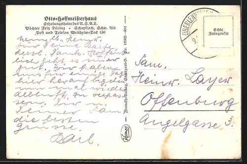 AK Weilheim / Teck, Erholungsheim Otto Hoffmeisterhaus