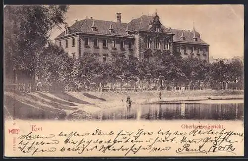 AK Kiel, Oberlandesgericht mit Teich