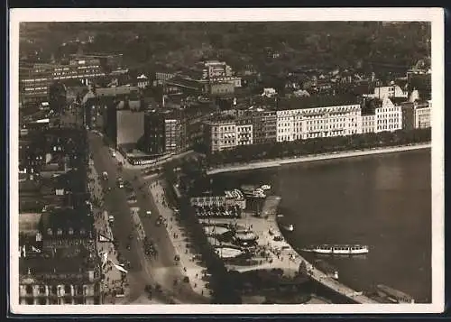 AK Hamburg-Neustadt, Jungfernstieg aus der Vogelschau