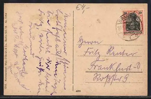 AK Berlin-Tegel, Segelboot an der Liebesinsel auf dem Tegeler See