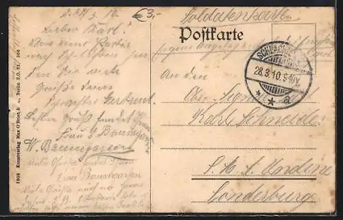 AK Grunewald, Uferpartie Schildhorn mit Segelbooten