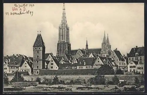AK Ulm a. D., Blick zum Ulmer Münster
