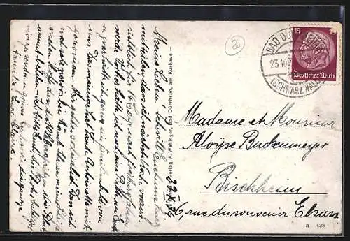 AK Bad Dürrheim /Schwarzwald, Blick auf den Ort