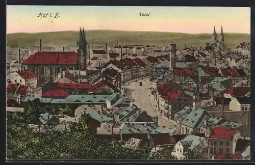 AK Hof i. B., Ortskern mit Kirche