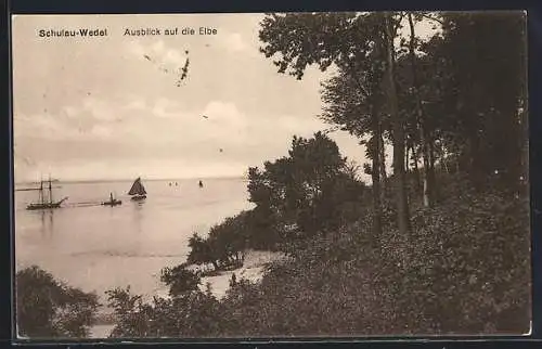 AK Schulau-Wedel, Ausblick auf die Elbe