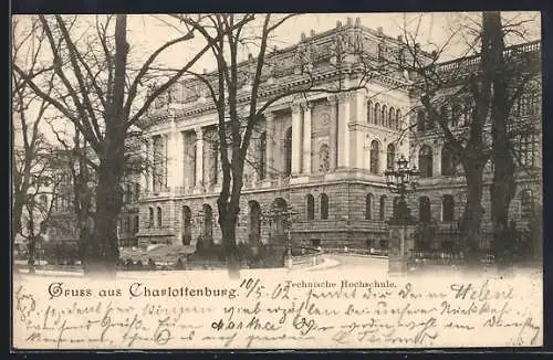 AK Berlin-Charlottenburg, Aussenansicht der Technischen Hochschule