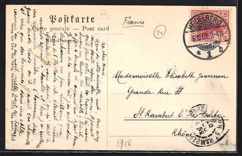 AK Neckarsteinach, Burgen der Lanschaden von Steinach, Burg Neu-Schadeck