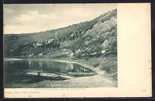 AK Zwingenberg / Neckar, Blick auf das Schloss