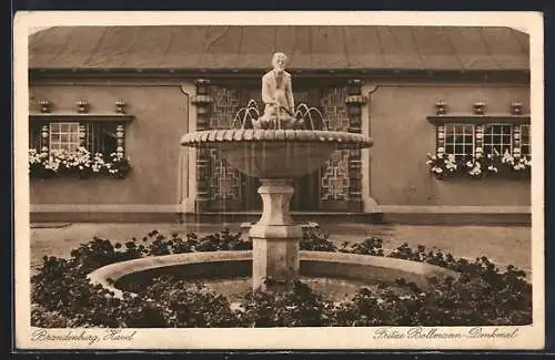 AK Brandenburg /Havel, Fritze Bollman-Denkmal