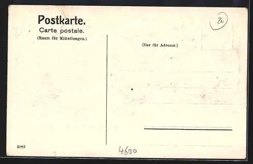 AK Dortmund, Kaiser Wilhelm Hain, Partie am Schwanenteich