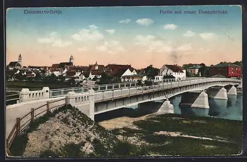 AK Donauwörth, Partie mit neuer Donaubrücke