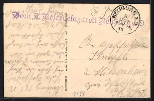 AK Neuburg / Donau, Reserve - Lazarett