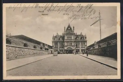 AK Neuss, Blick nach dem Bahnhof