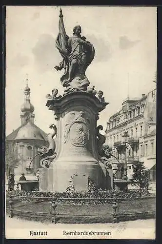 AK Rastatt, Der Bernhardusbrunnen