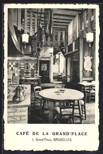 AK Brüssel / Bruxelles, Cafe de la Grand`Place, 1 Grand`Place