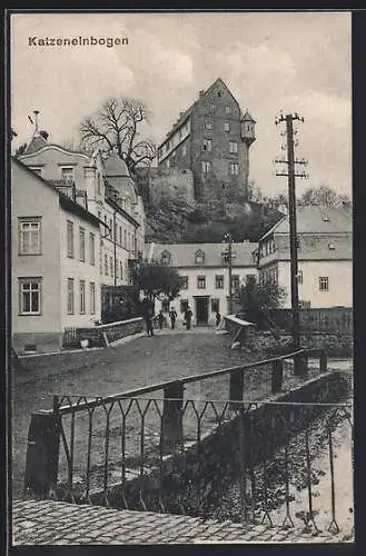 AK Katzenelnbogen, Strassenpartie im Ort