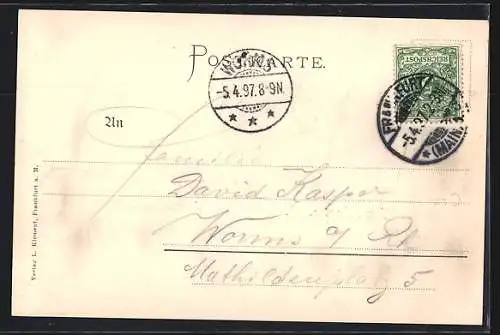 AK Frankfurt-Westend, Blick auf das Goethe-Gymnasium