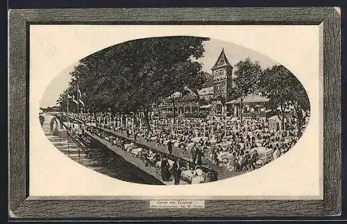 AK Berlin-Treptow, Restaurant Altes Eierhäuschen im Passepartout, Inh. W. Andrée