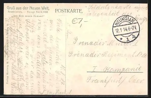 AK Berlin-Neukölln, Restaurant Neue Welt, Inh. Arnold Scholz